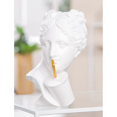 Skulptur – Glänzende Oberfläche, Goldene Akzente, Elegante Büste - Lady | Gilde