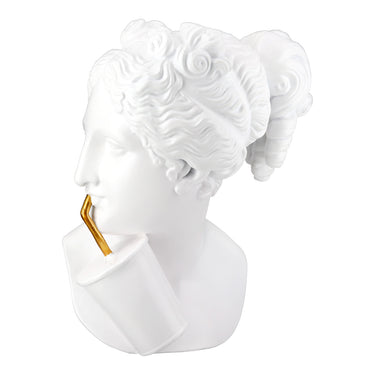 Skulptur – Glänzende Oberfläche, Goldene Akzente, Elegante Büste - Lady | Gilde
