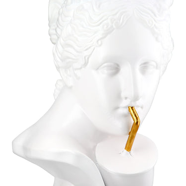 Skulptur – Glänzende Oberfläche, Goldene Akzente, Elegante Büste - Lady | Gilde