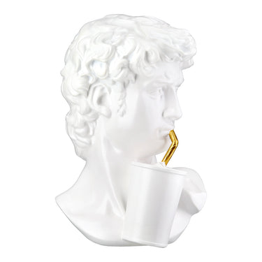 Skulptur – Glänzende Oberfläche, Goldene Akzente, Moderne Büste - David | Gilde