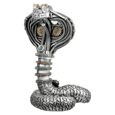 Figur – Metallische Optik, Goldene Akzente, Steampunk Design - Steampunk Cobra | Gilde