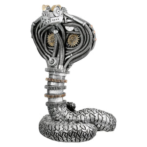 Figur – Metallische Optik, Goldene Akzente, Steampunk Design - Steampunk Cobra | Gilde