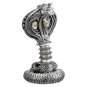 Figur – Metallische Optik, Goldene Akzente, Steampunk Design - Steampunk Cobra | Gilde
