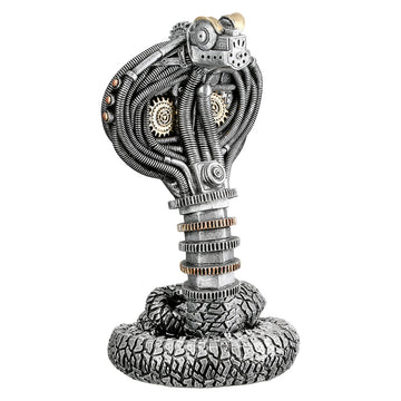 Figur – Metallische Optik, Goldene Akzente, Steampunk Design - Steampunk Cobra | Gilde