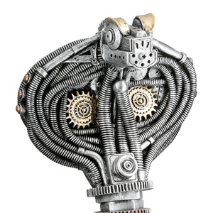 Figur – Metallische Optik, Goldene Akzente, Steampunk Design - Steampunk Cobra | Gilde