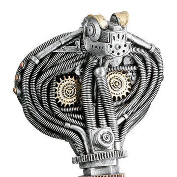 Figur – Metallische Optik, Goldene Akzente, Steampunk Design - Steampunk Cobra | Gilde