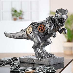 Skulptur – Metallische Optik, Kupferakzente, Steampunk Design - Steampunk T-Rex Dinosaur | Gilde