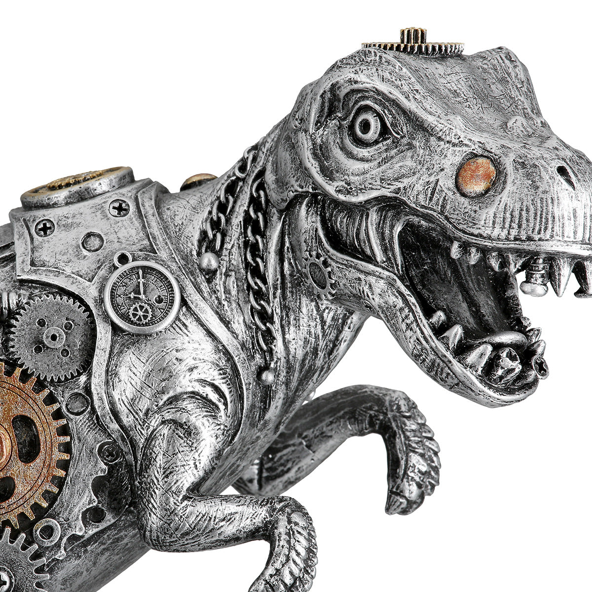 Skulptur – Metallische Optik, Kupferakzente, Steampunk Design - Steampunk T-Rex Dinosaur | Gilde