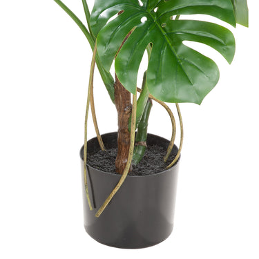 Kunstpflanze – Tropische Blätter, Natürliche Optik, Moderne Form, Höhe 120 cm - Monstera | Gilde