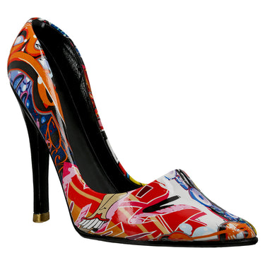 Flaschenhalter – Graffiti Muster, Glänzende Oberfläche, Mehrfarbige Optik - Street Art Pumps | Gilde