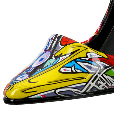 Flaschenhalter – Graffiti Muster, Glänzende Oberfläche, Mehrfarbige Optik - Street Art Pumps | Gilde