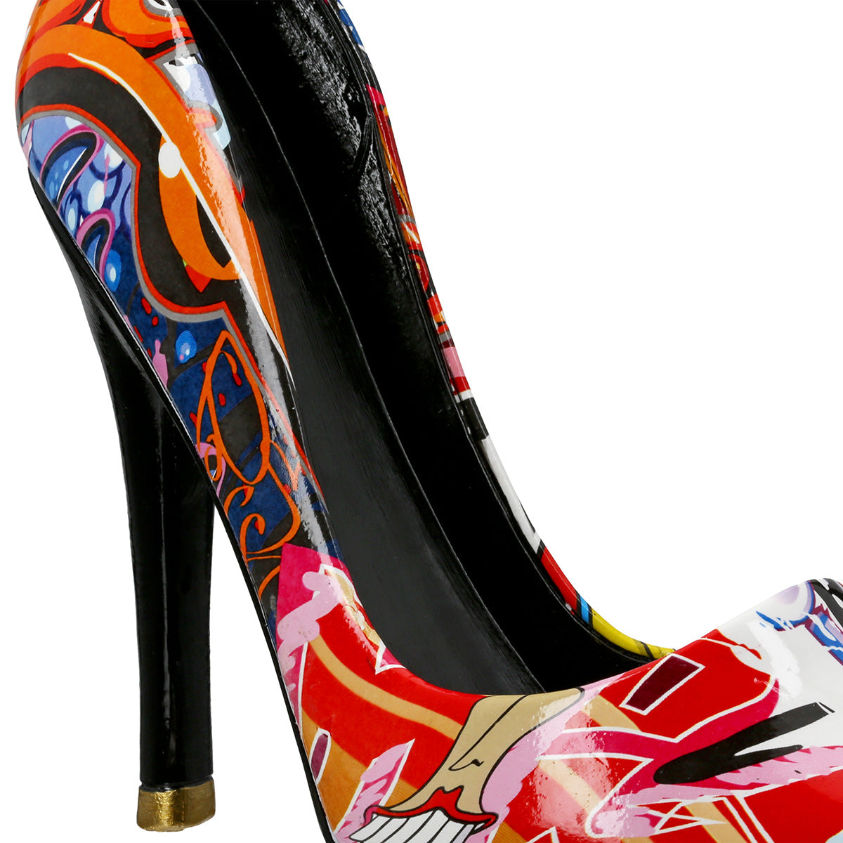 Flaschenhalter – Graffiti Muster, Glänzende Oberfläche, Mehrfarbige Optik - Street Art Pumps | Gilde