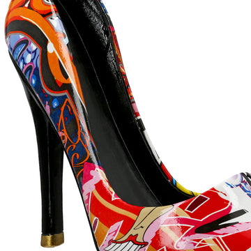 Flaschenhalter – Graffiti Muster, Glänzende Oberfläche, Mehrfarbige Optik - Street Art Pumps | Gilde