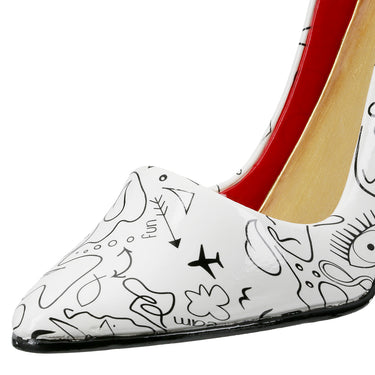 Flaschenhalter – Einliniendesign, Glänzende Oberfläche, Schwarzweiß Kontrast - Modern Art Pumps | Gilde