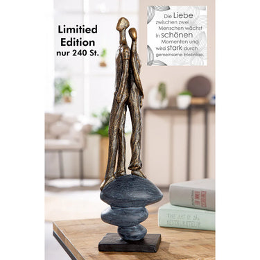 Skulptur – Antikfinish, Paar Design, Bronzefarbene Optik - Growing Together | Gilde