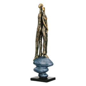 Skulptur – Antikfinish, Paar Design, Bronzefarbene Optik - Growing Together | Gilde
