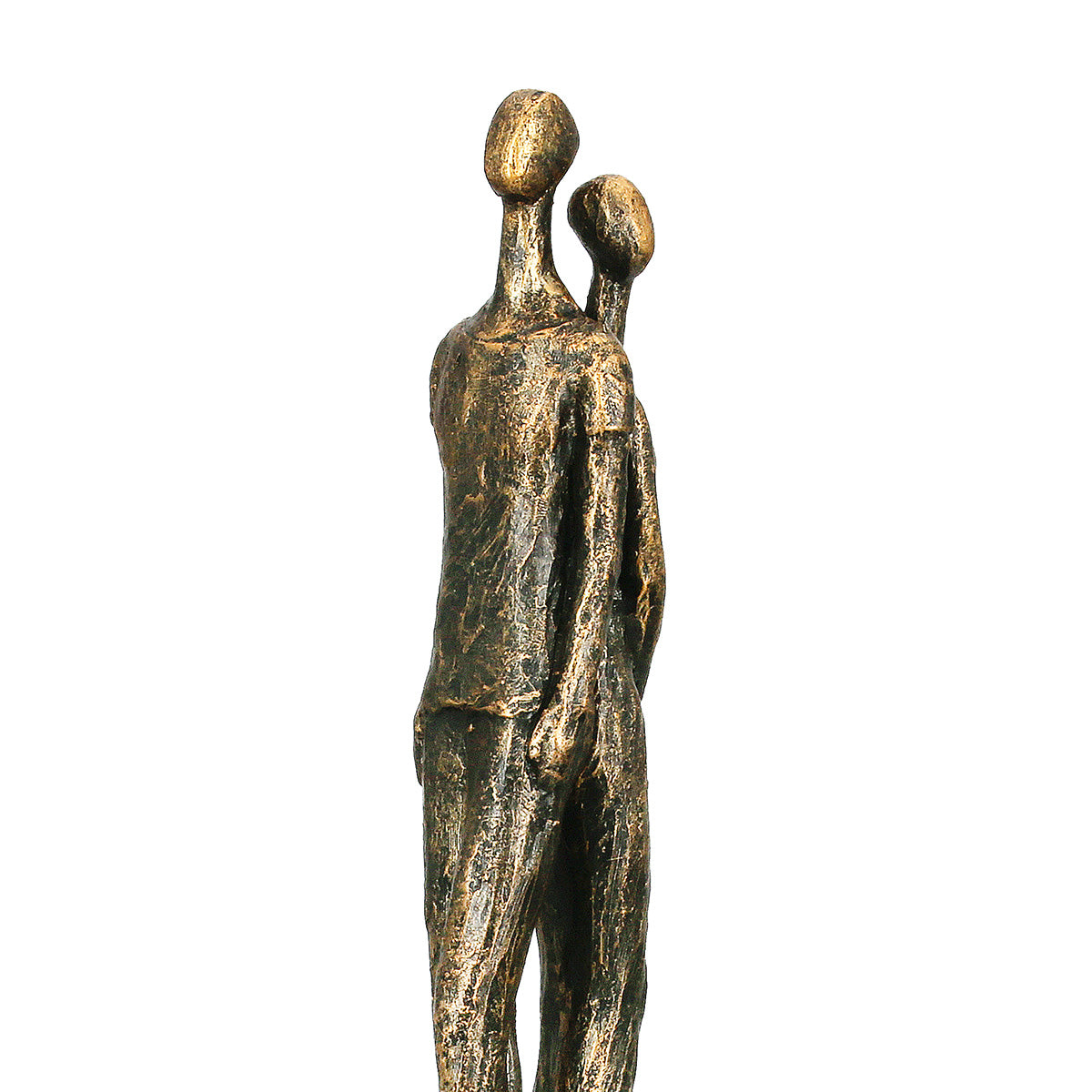 Skulptur – Antikfinish, Paar Design, Bronzefarbene Optik - Growing Together | Gilde