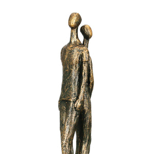 Skulptur – Antikfinish, Paar Design, Bronzefarbene Optik - Growing Together | Gilde