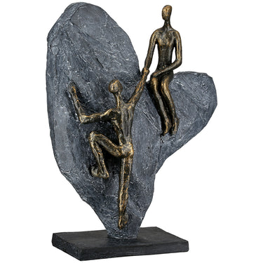 Skulptur – Antikfinish, Herzmotiv, Paar Design - Heart of Stone | Gilde