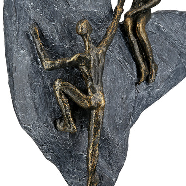 Skulptur – Antikfinish, Herzmotiv, Paar Design - Heart of Stone | Gilde