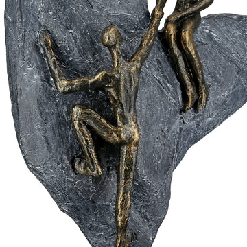 Skulptur – Antikfinish, Herzmotiv, Paar Design - Heart of Stone | Gilde