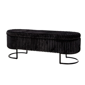 Bank – Aufklappbares Design, Integrierter Stauraum, Schwarze Optik - Brooklyn | Gilde