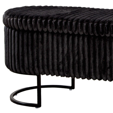 Bank – Aufklappbares Design, Integrierter Stauraum, Schwarze Optik - Brooklyn | Gilde
