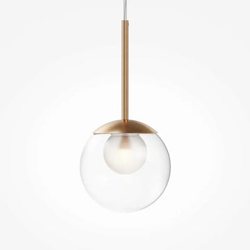 Pendelleuchte – Goldenes Metall, Glaskugel, 15 cm - Basic Form | Maytoni