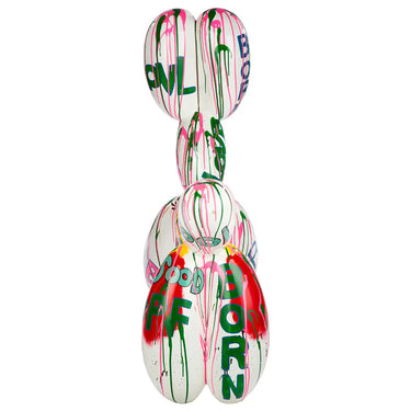 Dekofigur – Weißer Glanz, Bunte Akzente, Große Form - Pallone | Gilde