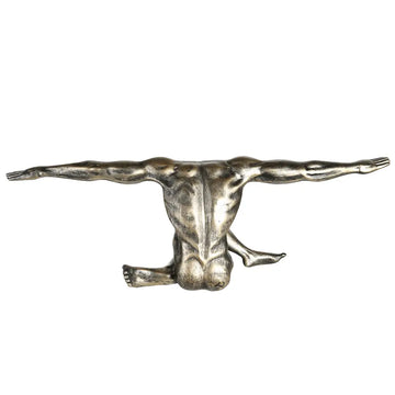 Skulptur – Champagnerfarbe, Antike Optik, Matter Schimmer, Höhe 20 cm - Cliffhanger | Gilde