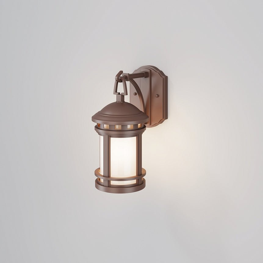 Wandleuchte aus retrobraunem Aluminium mit satiniertem Glas – Salamanca | Maytoni - Esszett Luxury | Stilvolles Wohnen mit Charakter