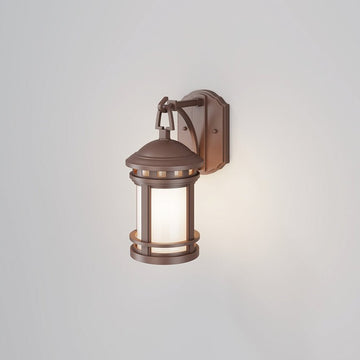 Wandleuchte aus retrobraunem Aluminium mit satiniertem Glas – Salamanca | Maytoni - Esszett Luxury | Stilvolles Wohnen mit Charakter