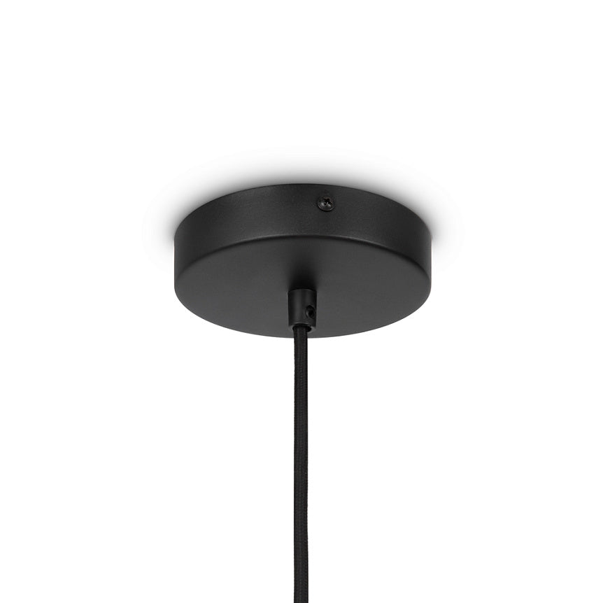 Pendelleuchte – Schwarzes Metall, Holzschirm, Kugel Design, E27 Fassung, IP20 Schutz, Ø50 cm - Roots | Maytoni