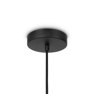 Pendelleuchte – Schwarzes Metall, Holzschirm, Kugel Design, E27 Fassung, IP20 Schutz, Ø50 cm - Roots | Maytoni