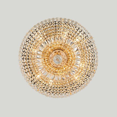 Kronleuchter mit Gold‑Metallrahmen diamantgeschliffenen Kristallen 12‑flammig – Basfor | Maytoni - Esszett Luxury | Stilvolles Wohnen mit Charakter