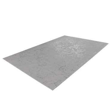 Teppich – Taupe / Silber Farbe, Weicher Flor, Glanz Muster, 150 cm - Bijou 225 | Kayoom