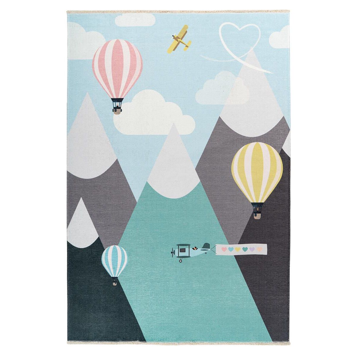 Carpet with Ball Pattern Fringed Look and Easy Care – My Greta 605 | Kayoom