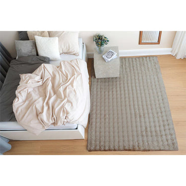 Teppich – Cloud-Soft Hochflor Komfort, 3D Tiefen Design, Beige Farbe, 200 x 290 cm - Hailey 125 | Kayoom