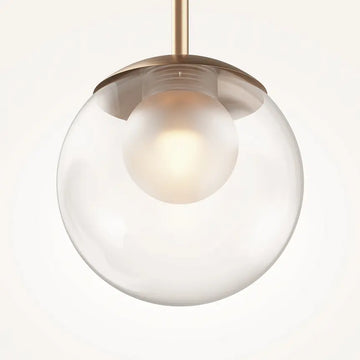 Pendelleuchte – Goldenes Metall, Glaskugel, 15 cm - Basic Form | Maytoni