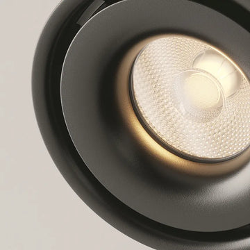 Deckenleuchte – Schwarzes Finish, Aluminium Gehäuse, Triac Dimmung, Warmweiß, Ø10 cm - Yin | Maytoni