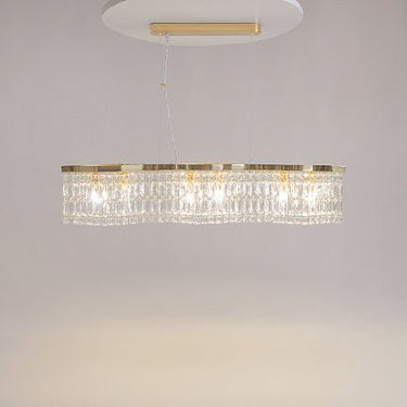 Pendelleuchte mit goldfarbenem Metallrahmen und Kristallglas - Schirmen (6 × E14, max. 60 W, höhenverstellbar 38–138 cm) im luxuriösen Design – Dune | Maytoni - Esszett Luxury | Stilvolles Wohnen mit Charakter