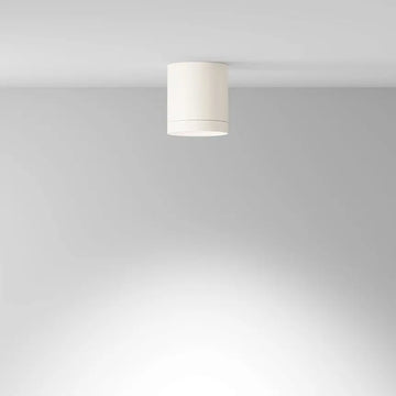White aluminum ceiling light with GX53 socket and 12W LED technology – Hoop | Maytoni