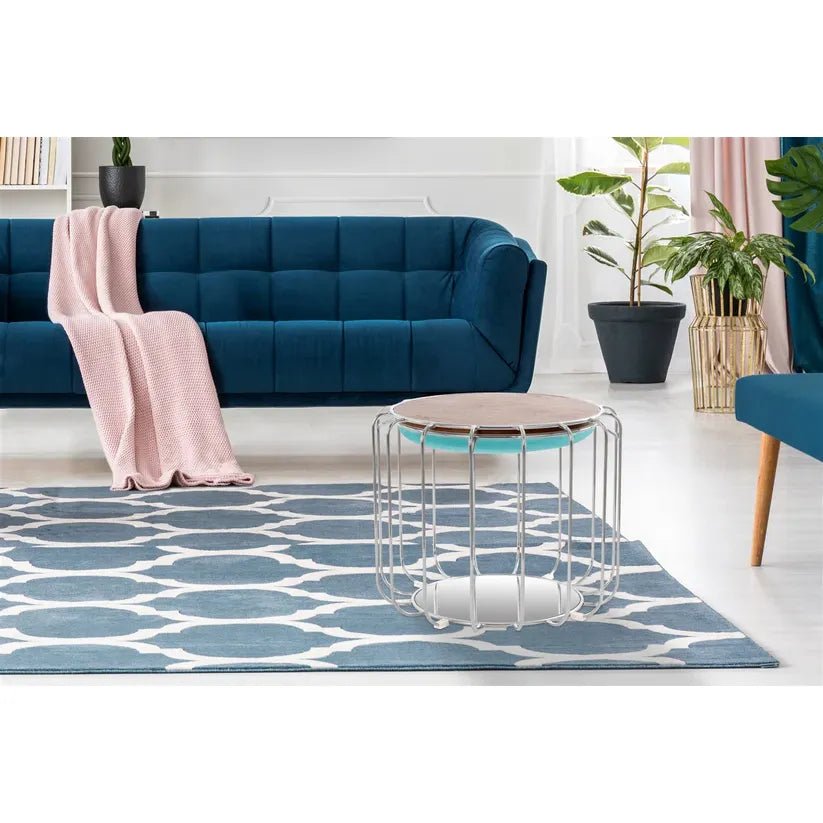 Tisch Samtbezug Spiegelglas - Oberfläche abnehmbares Oberteil – Comfortable 110 | Kayoom - Esszett Luxury | Stilvolles Wohnen mit Charakter