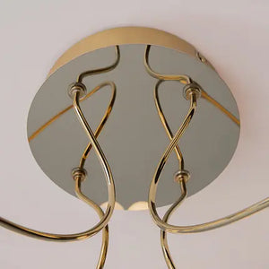 Deckenleuchte – Gold Finish, Edelstahlgehäuse, 55 W Leistung, 20 cm Höhe, 360° Licht - Tessara | Maytoni