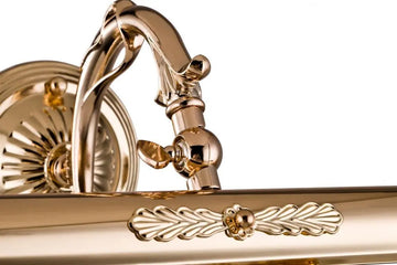 Bilderleuchte – Goldfarbenes Metall, 2× E14 Fassung, 25 W Leistung, 17,1 cm Höhe - Picasso | Maytoni