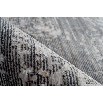 Teppich – Verwaschener Look, Orientalische Ornamente, Anthrazit Farbton, 120 x 170 cm - Baroque 725 | Kayoom