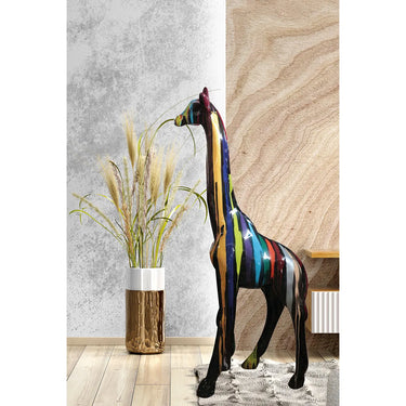 Figur – Glänzendes Finish, Schwarzes Design, Giraffenmotiv | Gilde