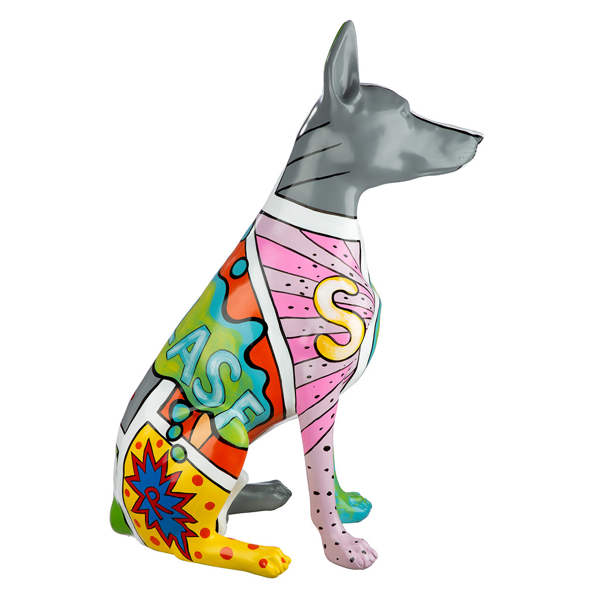 Figur – Glänzendes Finish, Mehrfarbiges Design, Dobermannfigur - Dobermann | Gilde