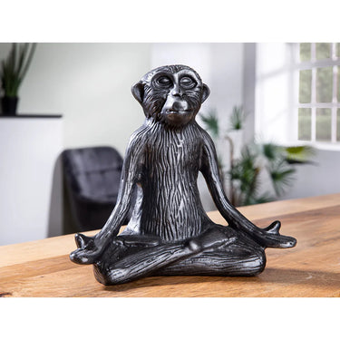Figur – Aluminium Design, Anthrazitfarbenes Finish, Affenfigur - Monkey | Gilde