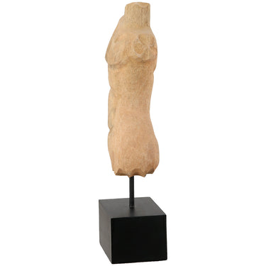 Skulptur – Naturholz Design, Männlicher Torso, Schwarze Basis - Torso | Gilde